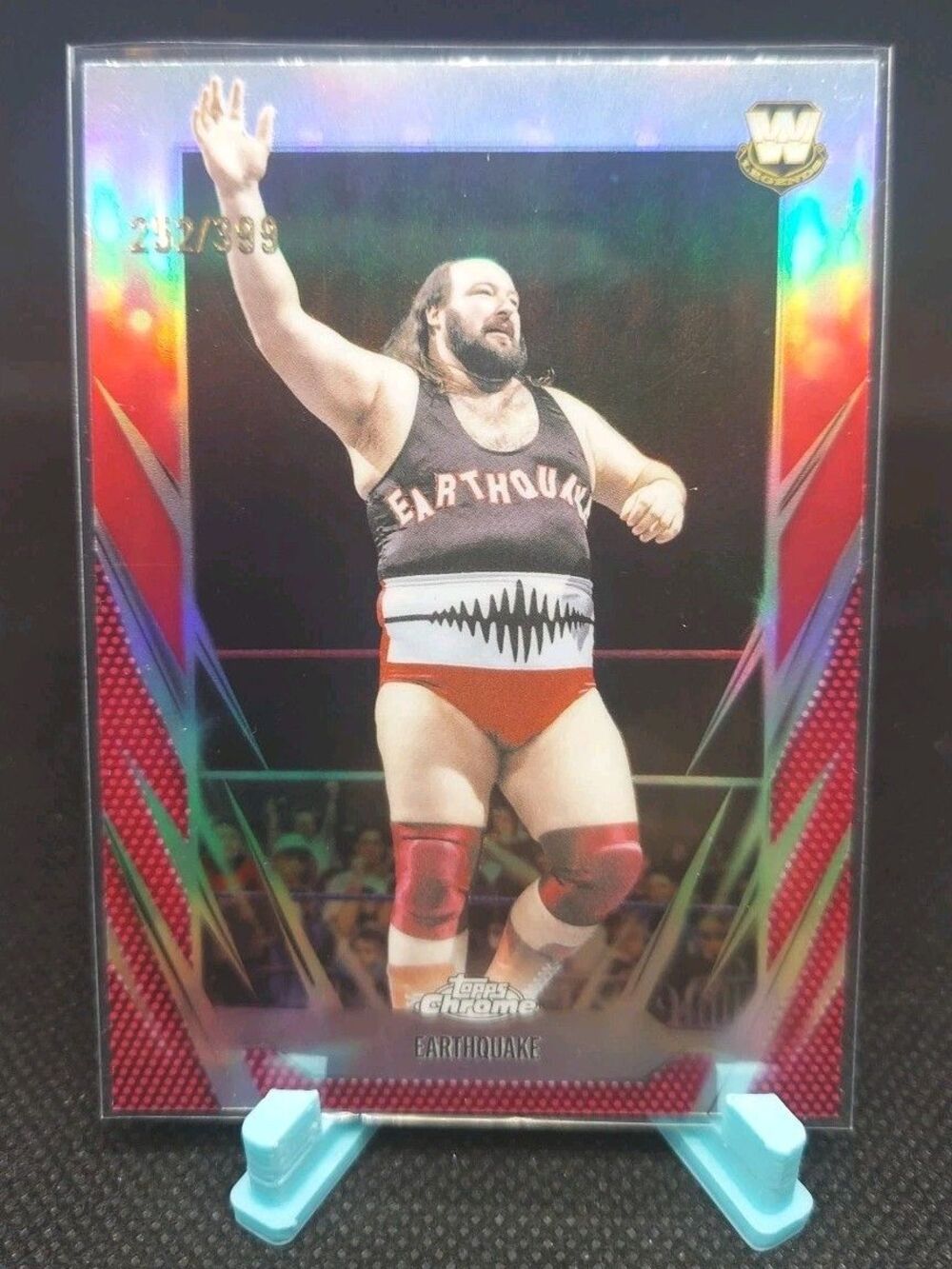 Earthquake #106 2026 Topps Chrome WWE Magenta Refractor /399
